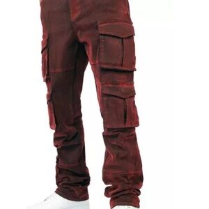 Men's Red Cargo Pants